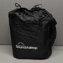 SoundAsleep Dream Series Luxury Air Mattress with ComfortCoil Technology & Built-in High Capacity Pump for Home & Camping- Double Height, Adjustable, Inflatable Blow Up, Portable - Queen Size, Black