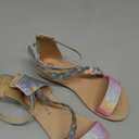 Girls Sandals Open Toe Summer Flats Dress Sandals Colorful US 13 Little Kid