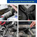 JOYFUL&HOPEFUL Hose Removal Tools,10" Radiator Hose Pick,8" Auto Hose Removal Tool,Hose Puller Tool for Radiator Hoses,4pcs