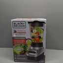 BLACK+DECKER PowerCrush Multi-Function Blender with 6-Cup Glass Jar, 4 Speed Settings, Silver