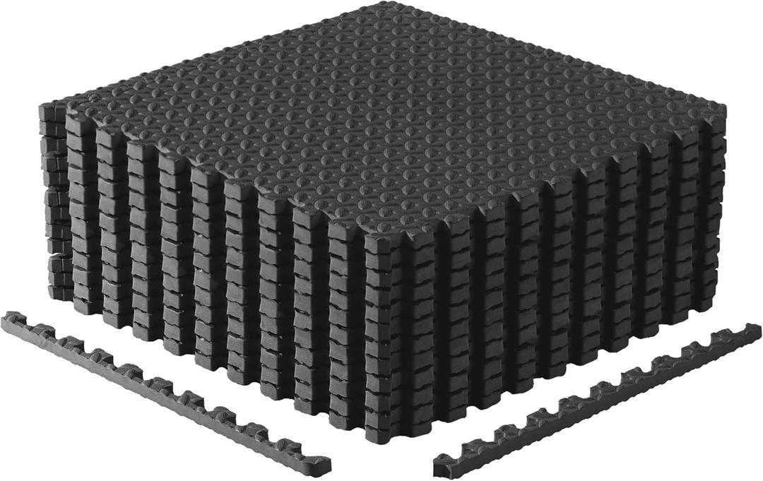 CAP Puzzle Exercise Mats | 3/4 Thick EVA Interlocking Foam Tiles for Home Gym Flooring | Multiple Options