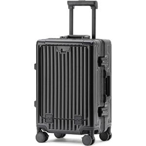 20" Aluminum Frame Carry-On with Front Pocket & USB Port