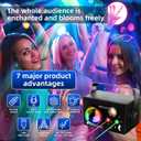 Square Party Lights, 4 Modes Sound Activated DJ Disco Light with Remote & Strobe, USB Powered Dance Stage Lights for Home Party, Birthday, Wedding, Karaoke, KTV, Bar, Club, Halloween Decor