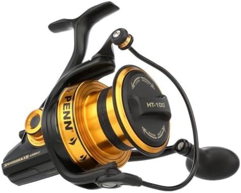 PENN Spinfisher VII 6500 Long Cast Spinning Reel, Right/ Left Handle Position, IPX5 Seal, HT-100 Front Drag, Leveline Oscillation System, Precise CNC Gear Technology