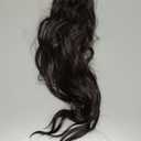 FESHFEN Ponytail Extensions, Long Claw Clip in Ponytail Hairpiece Synthetic Pony Tails Hair Piece Natural Wavy Hairpieces for Women, Black Brown 25 inch