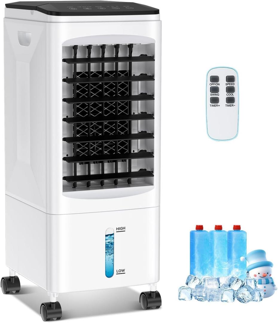 Portable Air Conditioners No Window Needed, 3 IN 1 Air Conditioner Portable with Remote, 1-7H Timer 3 Wind Speed, AC Unit for Room Bedroom Office(White)