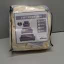 Peryiter 3 Pcs Slipcover Set for Couch Furniture Covers for Sofa Loveseat Couch Arm Chair, Form Fit Stretch, Wrinkle Free, Furniture Protector(Beige,Milk Silk Spandex)