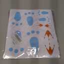 2 x ZNTU 6 Sheet Easter Bunny Footprints - Blue Vinyl Stickers for Wood & Tiles - Classic Easter Decal Set