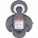 COOLBEBE New 2-in-1 Babybody Cushion for Baby Newborn Infants - Extra Soft Stroller Cushion Pads Car Seat Insert, Perfect for Carseats, Strollers, Swings, Grey