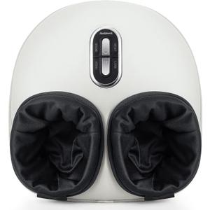 Nekteck Shiatsu Foot Massager Machine with Soothing Heat, FSA Eligible Air Compression Deep Kneading Therapy, HSA Massage Tools Improve Blood Circulation Foot Wellness, Fits Size Up to US 11 (Beige (Regular))