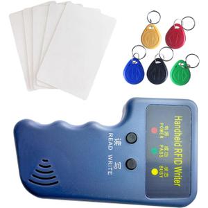 RFID Handheld ID Copier Smart ID Card Duplicator Used for T5577 keyfobs and Cards TAG+5pcs T5577 Keychains +5 T5577 Cards