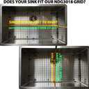 Serene Valley Kitchen Sink Bottom Grid and Sink Protector NDG3018, 304 Premium Stainless Steel, dim 27 1/2" x 15 11/16"