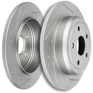 SCITOO Disc Brake Rotors Kits 53061 Rear Solid Brake Rotors Fit For Dodge For Durango 2011-2018,For Jeep For Grand Cherokee 2011-2018