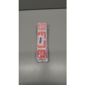 Pack of 4 L LIKED 200 Raffle Tickets, 50/50 Double Roll Tickets for Event, Raffles, Carnival, Door Prizes and Class Reward (Red)