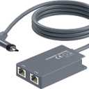 for Starlink Ethernet Adapter for Starlink Gen2 Wired External Network,Dual Ports Starlink Gen2 Ethernet Adapter Up to 1 Gbps High-Speed Ntworking