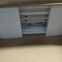 VASAGLE Storage Cabinet, Slim Linen Tower with Drawer and Door, for Living Room, Bathroom, Bedroom, 15.7 x 12.6 x 63 Inches, White UBBC63WT