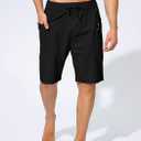 Men's Swim Trunks Quick Dry Board Shorts with Zipper Pockets Beach Shorts Bathing Suits for Men - No Mesh Liner (Black, XXXL)