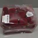 Velvet Christmas Ornaments Set 38Pcs Flocked Shatterproof Christmas Ornaments for Christmas Tree Decorations Xmas Decorative Hanging Christmas Ball Ornaments for Holiday Home Decor (Burgundy)