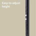 Medline Tall Steel Bariatric Heavy Duty Offset Handle Cane, Adjusts 3748", 500 lbs. Capacity, for Men & Women with Foot & Leg Injuries, Walking Cane & Stick for Adults and Elderly, Black