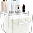 Disposable Facial Towel Holder, Acrylic Container Compatible with Clean Skin Club Towel XL, Clear Storage Box for Bathroom and Vanity Countertop