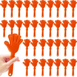 36 Pcs Hand Clappers for Sporting Events Loud Plastic Noisemakers for Football Basketball Baseball Fans(Orange)