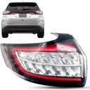 HT4Z-13405-G Tail Light Assembly Compatible with 2015 2016 2017 2018 Ford Edge Titanium/Sport Model Rear Light Tail Lamp Left Driver Side #FO2800244C