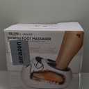 Sharper Image Electric Shiatsu Foot Massager with Heat & Air Compression, Deep Kneading Rollers & Washable Cover, Targets Heels, Balls & Arches up to Mens Size 12, Gift for Women & Men