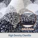 Bathroom Rugs, Thick Absorbent Bath Mat Rug Non Slip, Soft Shaggy Bath Room Floor Mats for Bathroom, Machine Washable,(24"70",Black)