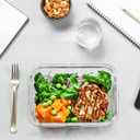 30 Pieces Glass Food Storage Containers with Upgraded Snap Locking Lids,Glass Meal Prep Containers Set - Airtight Lunch Containers, Microwave, Oven, Freezer and Dishwasher Friendly (Green)