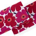 Marimekko - Pillowcase Set, Cotton Percale Bedding, Smooth & Cool Home Decor (Mini Unikko Red, Standard)
