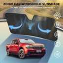 Windshield Sun Shade for Ford Maverick 2022-2024 - 5-Layer Bubble Foldable Front Window Shade Sun Visor Accessories - Blocks Heat & UV Rays​​