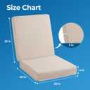 Ganondorf Extra Large Egg Crate Recliner Seat Cushion for Elderly Tufted Furry Booster Foam Cushion, Pressure Relief for Long Sitting Orthopedic Chair Cushion for Recliners Office Chairs, Beige