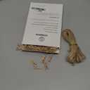 Mini Clothes Pins for Photo, Small Clothespins 200 pcs 1" Natural Wooden Clothespins with Jute Twine, Mini Photo Clips,Small Clothes Pins for Photos, Crafts, Arts, Cocktails