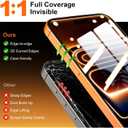 NeverBreak Screen Protector for iPhone 17, 9H+ Hardness Tempered Glass Protector for iPhone 17 6.3" 2025, 12FT Military Grade Protection [Scratch, Shatter, Drop Resistant] Full Edge Coverage Auto-Install, Durable Case Friendly, 2 Pack