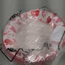 Sliner 50 Pcs 16 oz Valentine's Day Disposable Paper Bowls 2 Styles Pink Heart Compostable Soup Bowl Party Favor for Wedding Picnic Hot Soup Snack Salad Serving Catering Event Supplies