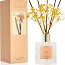 Cocorrna Reed Diffuser - Warm Vanilla Scented Diffuser with 8 Sticks Home Fragrance Reed Diffuser for Bathroom Shelf Decor (6.7 Ounce/1pack)