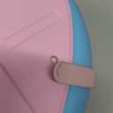 Inmorven Portable Toilet Camping Foldable Potty for Toddler Adults Kids Travel Potty for Car,Camping,Trips,Boat,Indoor,Outdoor Emergency,Travel etc,Adjustable Height Training Toilet Seat. (Pink&Blue)