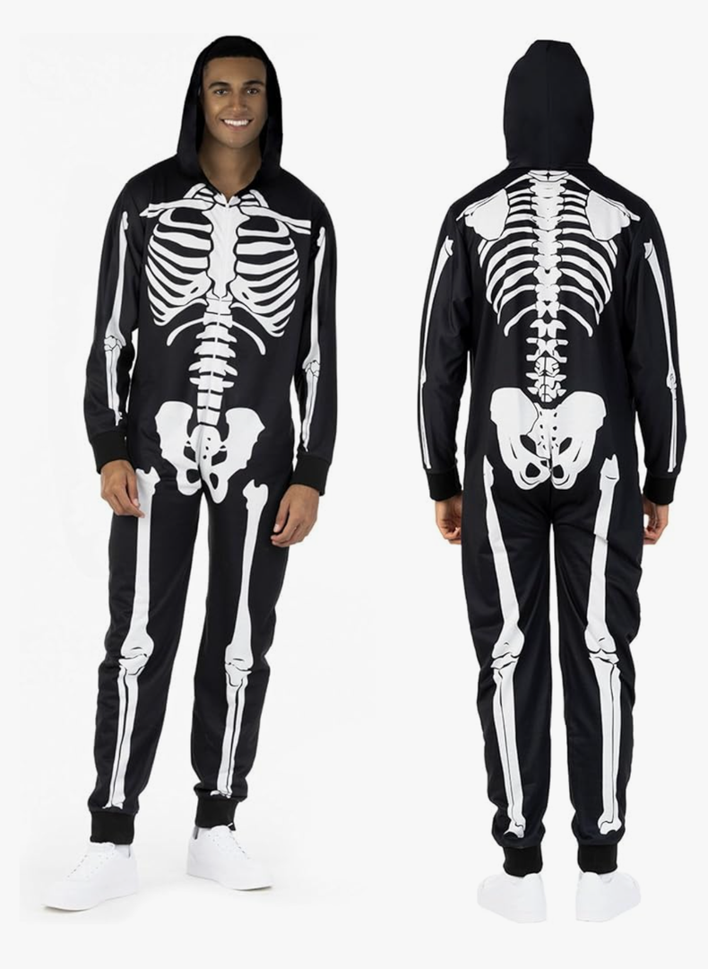Morph Mens Skeleton Suit - Adult Skeleton Costume for Halloween Size M