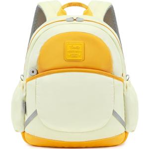 CAMTOP Toddler Backpack for Boys Girls 2-4, Kids Backpacks for Kindergarten Preschool, 12" H Small Bookbag for Daycare Travel (Yellow, 12''- Not fit A4 folder)