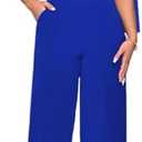knowfashionstyle Elegant Jumpsuit For Women Dressy Casual Plus Size Wide Leg Pants Formal Jumpsuit Party One Piece Outfits, Large