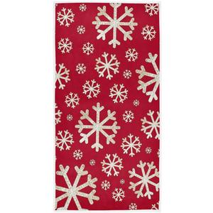 Wamika Winter Snowflake Snow Hand Bath Towel Merry Christmas Tree Red Golden Kitchen Bathroom Faucet Towel Xmas Snowman Fingertip Towel Set Highly Absorbent SPA Gym Guest Shower Towels 16x30 Inch