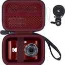 for KODAK PIXPRO Friendly Zoom FZ55/FZ45/FZ43 16MP Digital Camera Hard Carrying Storage Case(Only Red Case)
