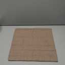 Set of 2 Decorative Linen Check Throw Pillow Covers Neutral Farmhouse Vintage Cushion Covers Modern Boho Home Decor for Sofa Chair Couch Bedroom Living Room,17x17 Inch, Brick