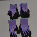 JDL 3 Pairs Microfoam Nitrile-Coated Nylon Work Gloves for Women & Men, Touchscreen Safety Gloves, Lightweight & Breathable with Durable Grip for Construction, Warehouse, Mechanics, Purple, Medium