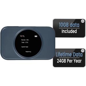 S2 Portable WiFi Hotspot,10GB Free USA Data for 30 Days,No Sim Card Needed,4g LTE Mobile Internet Travel Router for USA,8 Device Connected,High Speed Pocket Hot Spot MiFi Devices