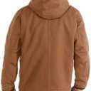 Carhartt Men's Relaxed Fit Washed Duck Sherpa-Lined Utility Jacket