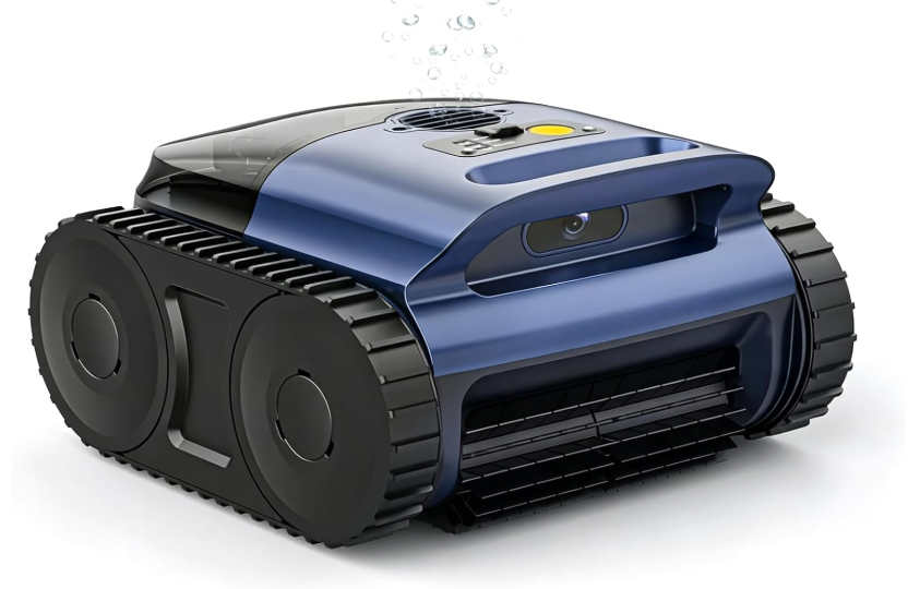 Pool Vacuum for Inground Pool & Above Ground Pool, Cordless Pool Cleaner with Smart Navigation, Self-Parking, LED Indicator, Wall&Waterline Cleaning Pool Robot up to 2150 Sq.ft