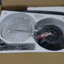 Tropical Ceiling Fans with Light, 38-inch Flush Mount Palm Leaf Ceiling Fans for Bedrooms, Indoors and Outdoors, Remote Control/APP Control, 6-Speed, Dimmable, Reversible,Chrome