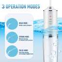 Electric Water Flosser Cordless for Teeth 3 Modes 4 Jet Tips Cleaning and Flossing Water Dental Portable Floss Irrigator Oral Water Flossed Rechargeable Tonsil Stone Travel Adults Birthday Gift