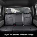 for 2019-2025 2026 Chevy Silverado Seat Covers/GMC Sierra Seat Covers, 2025 Chevy Silverado 1500 Accessories, 2025 GMC Sierra 1500 Accessories, Black, fit 2nd Row Seatback Storage